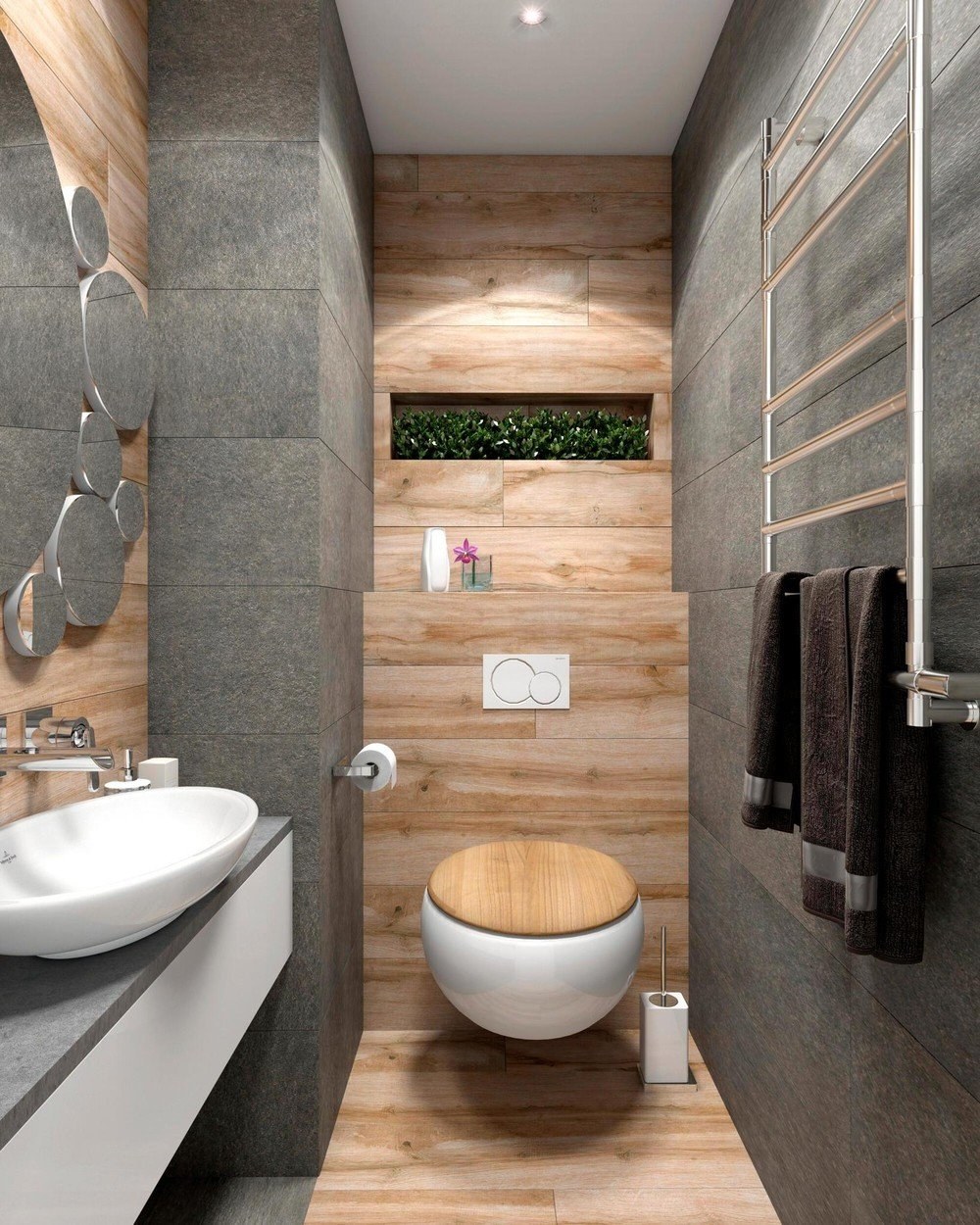 Современный Дизайн Ванной Туалета В Квартире