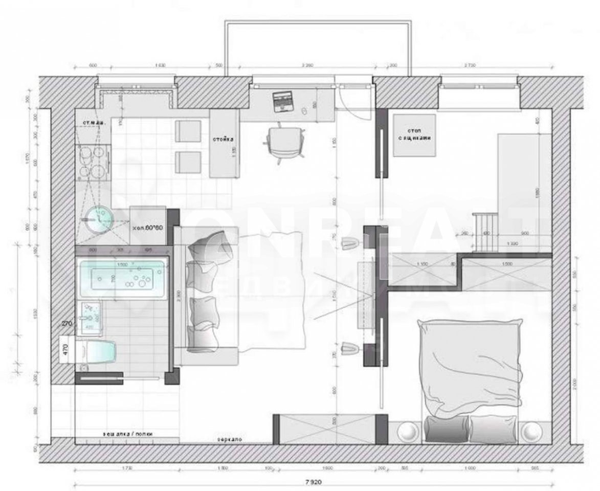 Дизайн Проект Двухкомнатной Квартиры 44