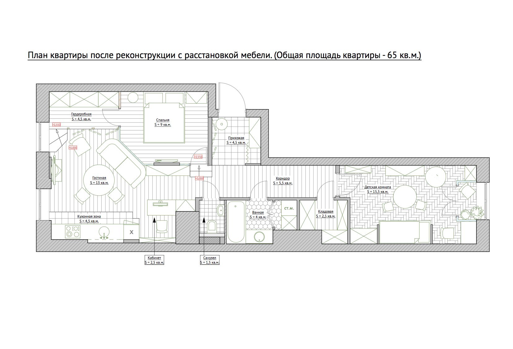 Квартира Распашонка Планировка 2 Комнатная Дизайн Проект