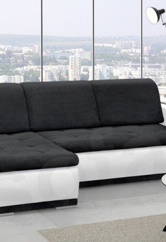 Черный угловой диван (69 фото)