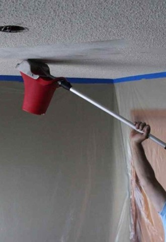 Побелка потолка водоэмульсионной краской своими руками валиком (60 фото)