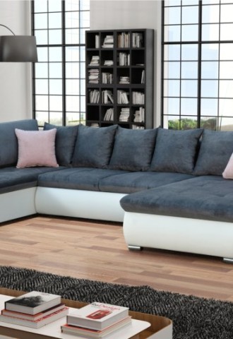 Большой диван для гостиной от 3м прямой (64 фото)