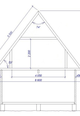 Схема чертеж двухскатной крыши (68 фото)