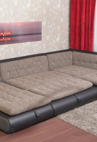 Модульный угловой диван со спальным местом (72 фото)