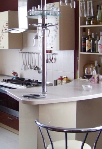 Барная стойка для кухни маленького размера (50 фото)