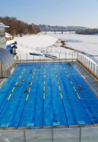 Открытый бассейн с подогревом зимой (68 фото)