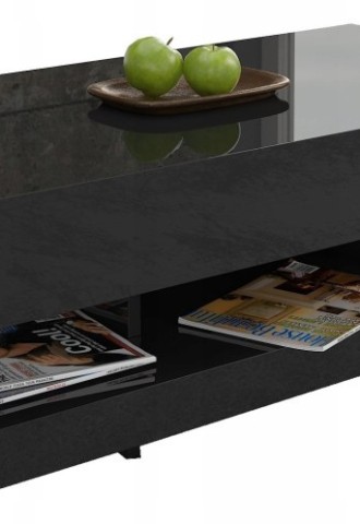 Черно коричневый журнальный столик vittsjo стекло (69 фото)