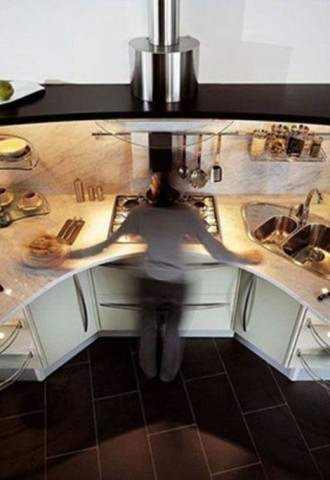 Оригинальный дизайн интерьера кухни (76 фото)