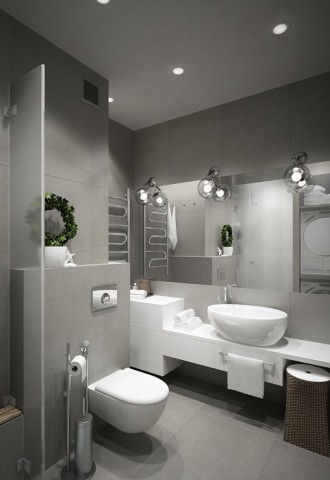Дизайн ванной в однушке (76 фото)
