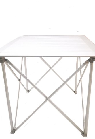 Стальной металлический складной стол (71 фото)