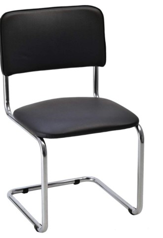 Офисный стул металл искусственная кожа черный (67 фото)