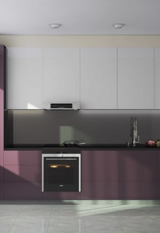 Прямой кухонный гарнитур в современном стиле (88 фото)