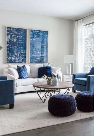 Синий диван серый шкаф стены (59 фото)
