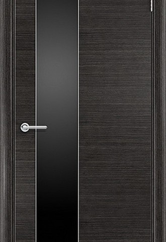 Межкомнатные двери венге с черным стеклом (51 фото)