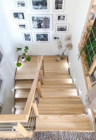 Декор лестницы в частном доме (54 фото)