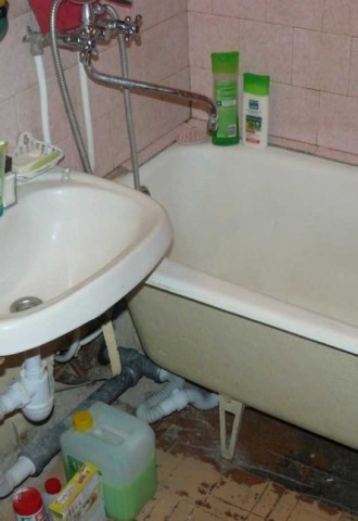 Ремонта ванной в хрущевке (67 фото)