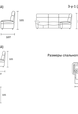 Параметры углового дивана (69 фото)