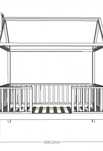 Детская кроватка домик чертеж (71 фото)