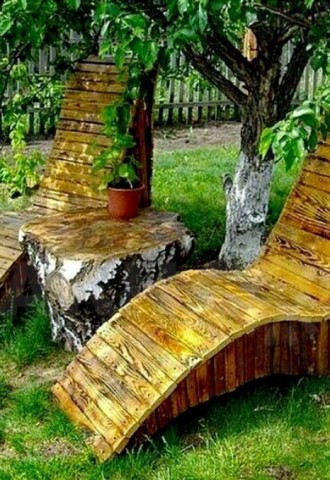 Мебель из дерева для дачи своими руками (59 фото)