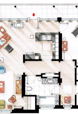 Схема квартиры с мебелью (65 фото)