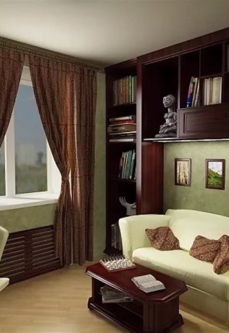 Дизайн кабинета с диваном (73 фото)