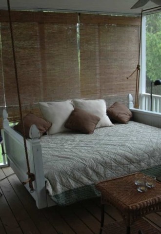 Подвесная кровать для дачи (56 фото)