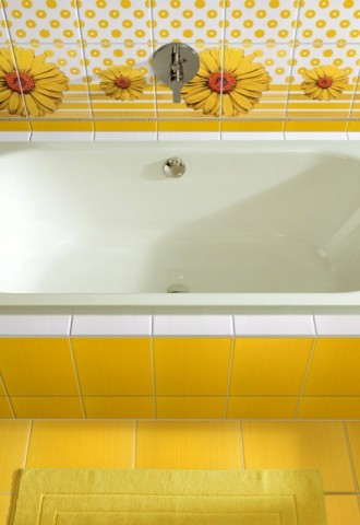 Желтая ванная (63 фото)