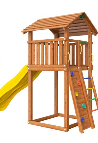 Детские площадки для дачи деревянные (56 фото)