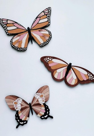 Настенный декор бабочки (33 фото)