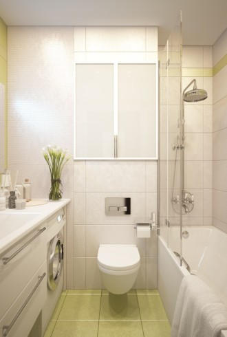 Идеи интерьера ванной комнаты совмещенной с туалетом (53 фото)