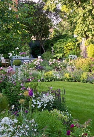 Английский сад на маленьком участке (77 фото)