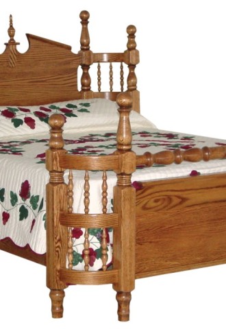 Кровать деревянная точенка полутороспальная (67 фото)