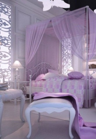 Красивая спальня для девочки (77 фото)