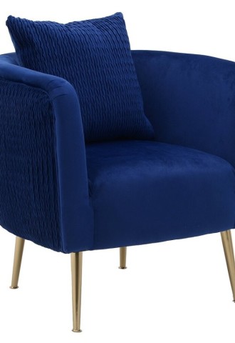 Кресло джон люкс темно голубого цвета (69 фото)