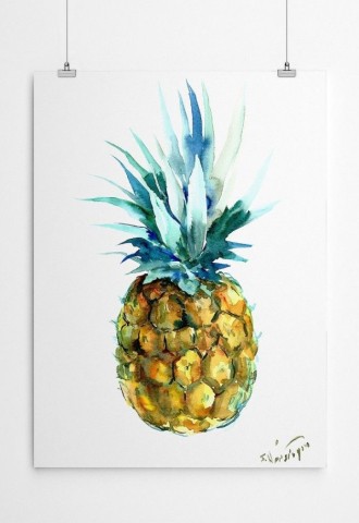 Постер на стену ананас на берегу (62 фото)