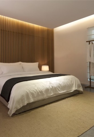 Дизайн спальни с подсветкой стен (76 фото)