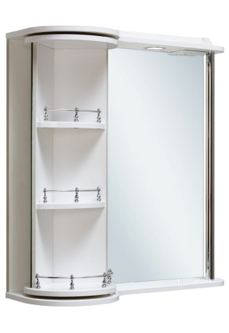 Шкаф с зеркалом в ванную комнату навесной (69 фото)