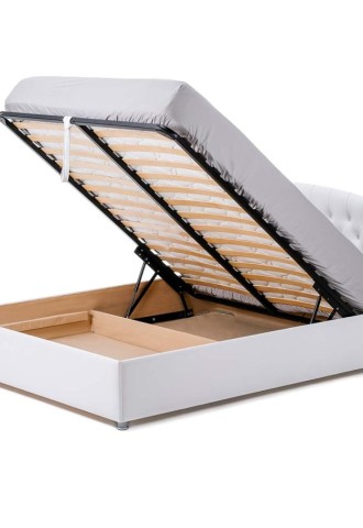 Деревянная кровать двуспальная с подъемным механизмом (69 фото)