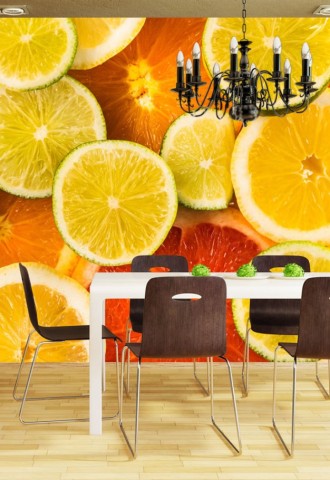 Апельсины в интерьере кухни (70 фото)