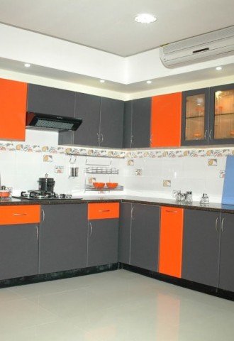 Кухня модерн orange (75 фото)