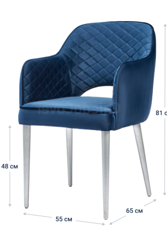 Кресло асколи velvet blue (67 фото)