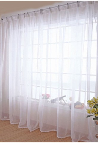 Дизайн тюли в спальню без штор (58 фото)