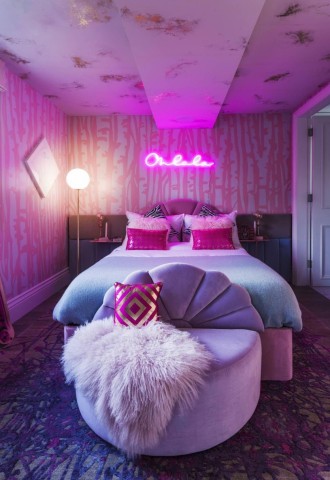 Дизайн розовой спальни (75 фото)