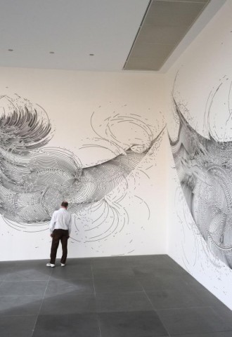 Граффити рисунки на стене в современном интерьере (75 фото)