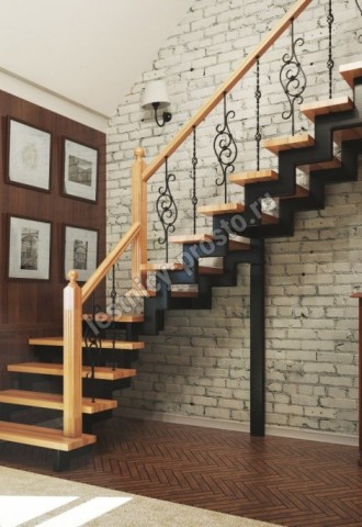 Типы лестниц на второй этаж в частном доме (88 фото)