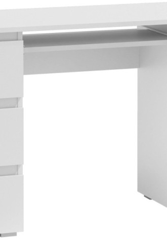 Письменный стол для школьника с ящиками белый (87 фото)