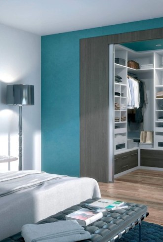 Дизайн спальни с гардеробной в современном стиле (58 фото)