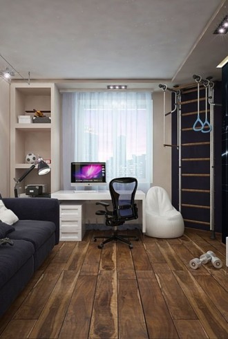 Подростковая комната для мальчика дизайн интерьера стильные (61 фото)