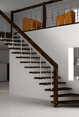 Маршевые лестницы в частном доме (55 фото)