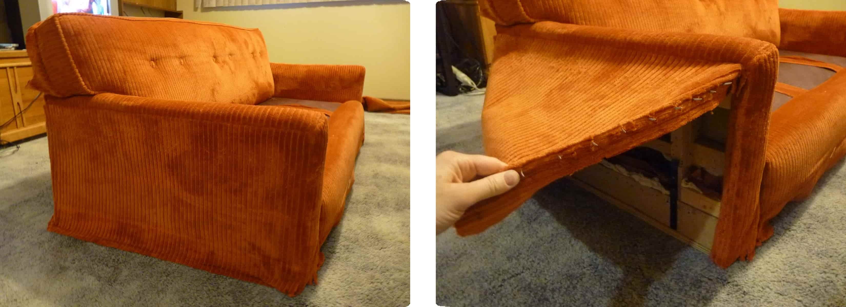 Реставрируем подлокотники дивана